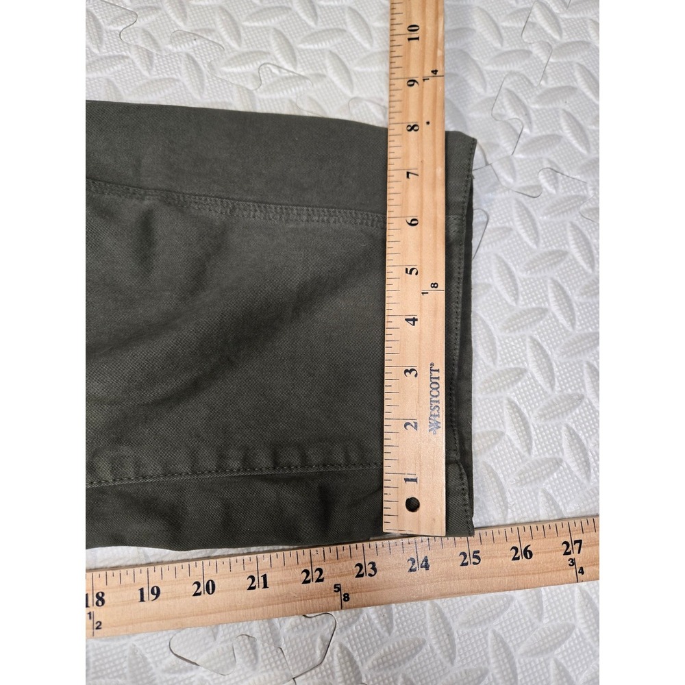 Pistola Olive Green Cotton Barrel Leg Utility Pants Size 26 Cropped Gorpcore - Picture 11 of 11